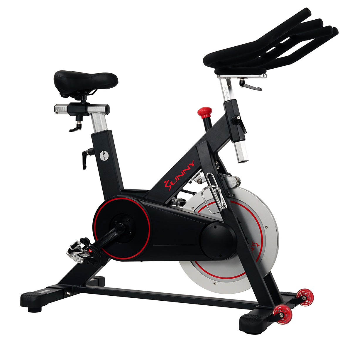 Indoor Cycling Bike Magnetic Belt Drive w/ High Weight Capacity and Device Holder