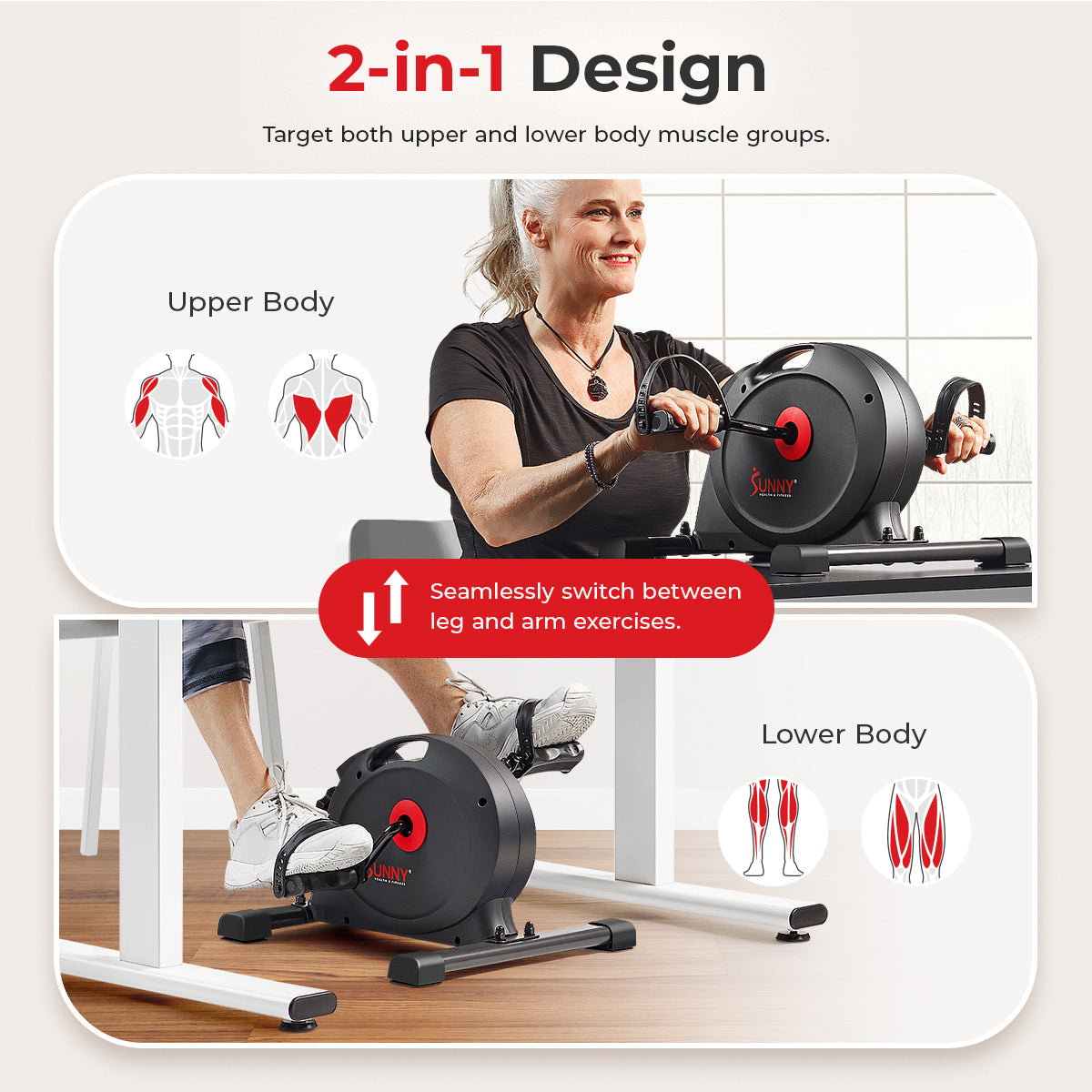 Under Desk Smart Mini Exercise Bike