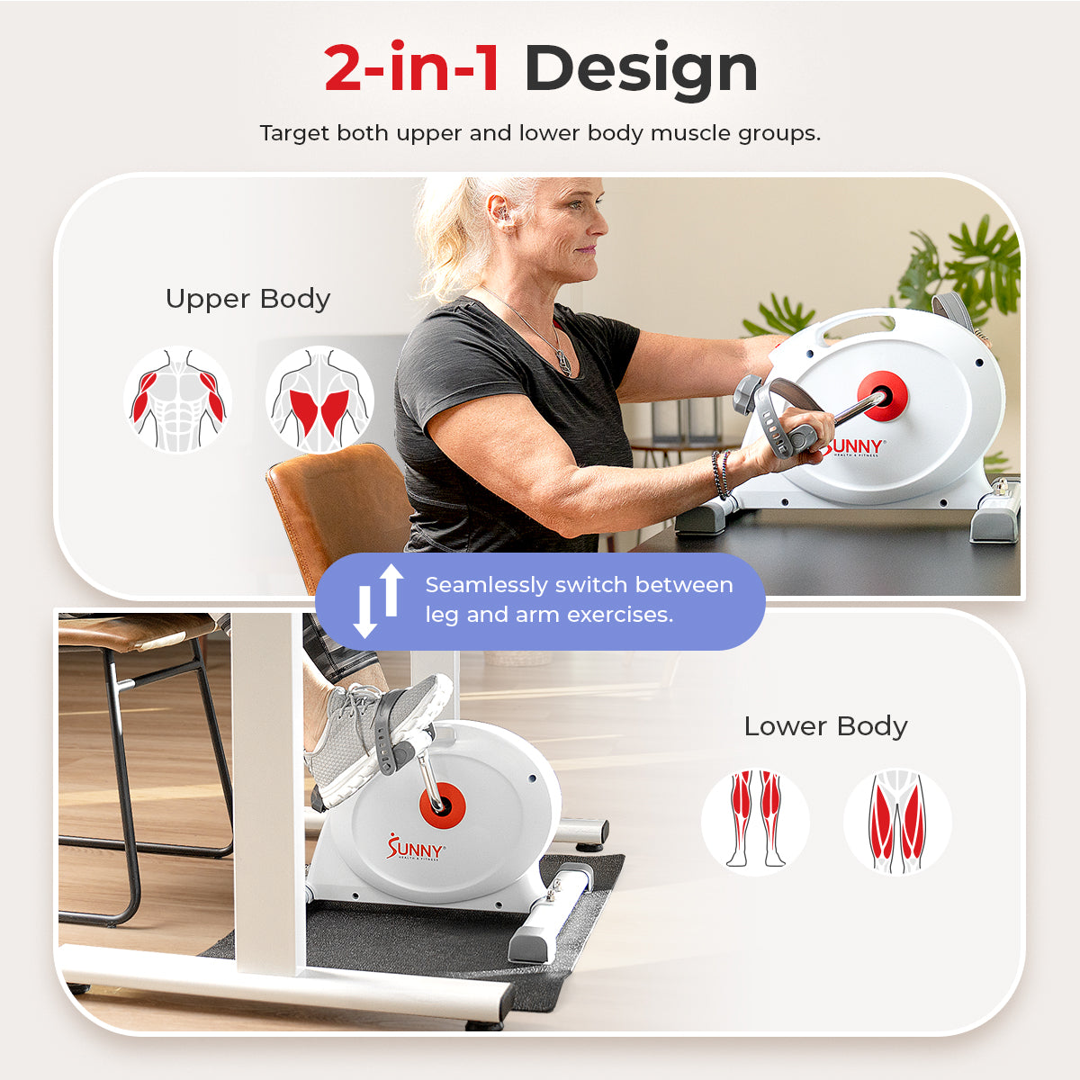 Under Desk Smart Mini Exercise Bike