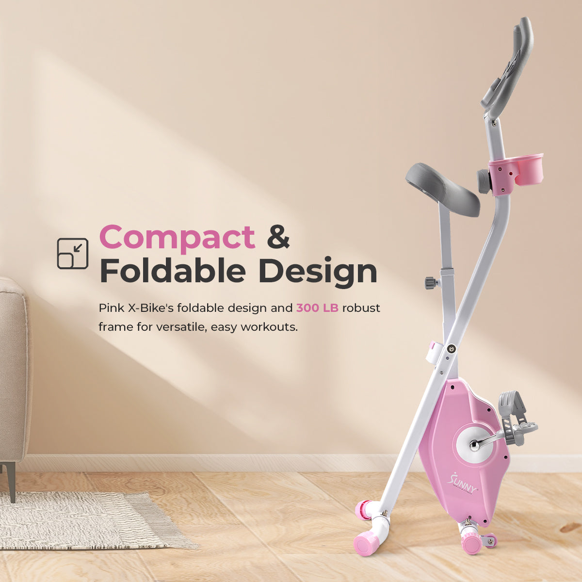 Foldable Magnetic Exercise X-Bike Pro