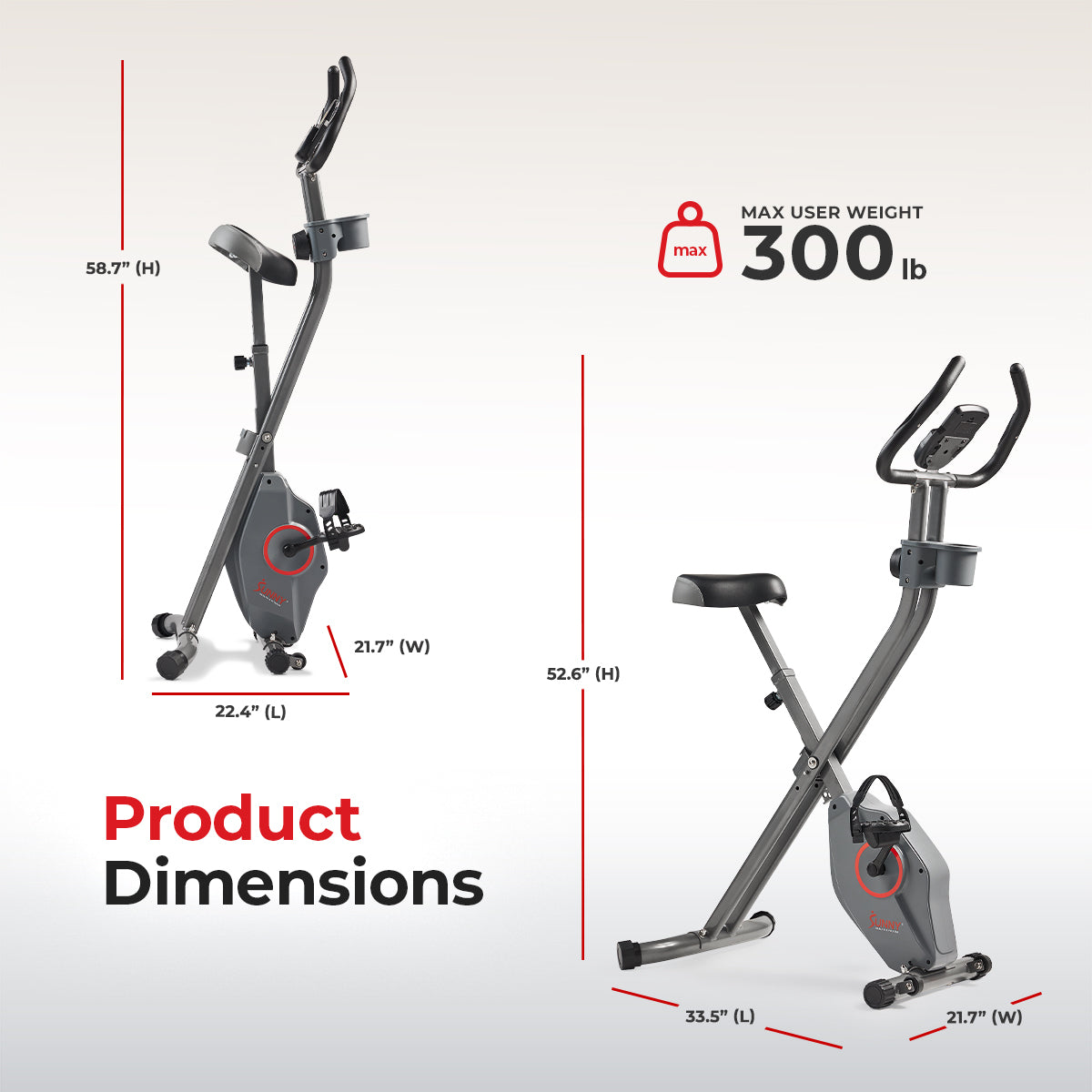 Foldable Magnetic Exercise X-Bike Pro