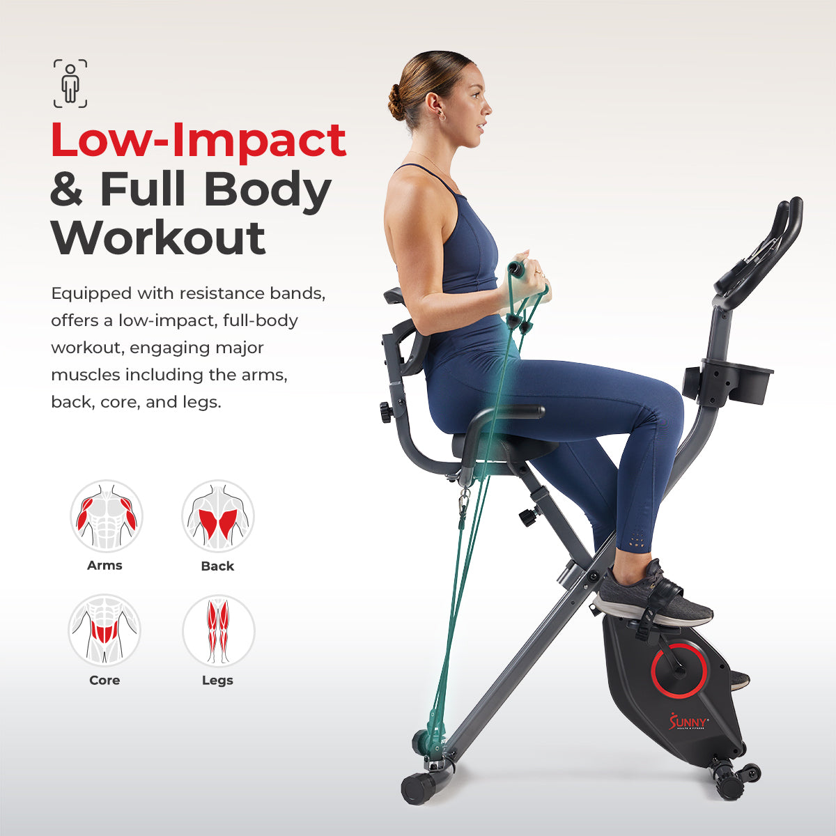 Full Body Foldable Magnetic X-Bike Pro