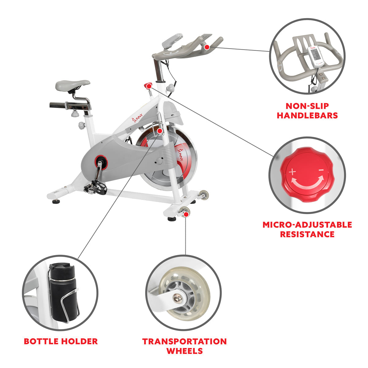 Premium Magnetic Belt Drive  Indoor Cycling Bike