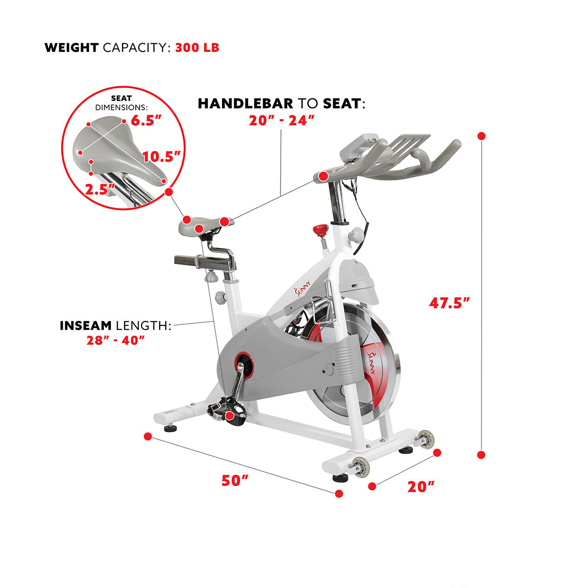 Premium Magnetic Belt Drive  Indoor Cycling Bike