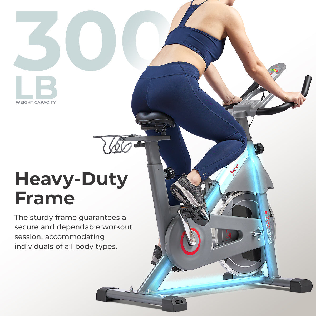 SMART Magnetic Resistance Exercise Bike with Dumbbell Holder